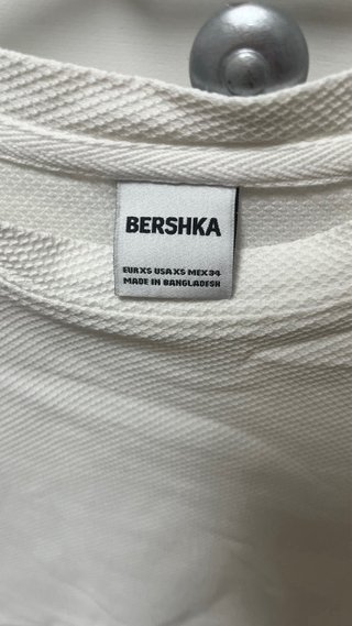 Camiseta básica Bershka blanca