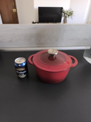 Olla Hierro Fundido Roja