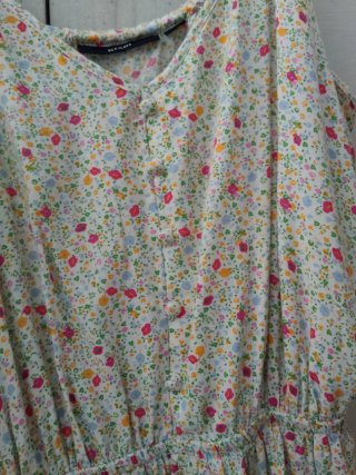 Vestido Verano Flores Mujer Talla XXL