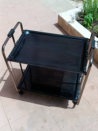 Carrito Auxiliar Plegable con 2 Bandejas