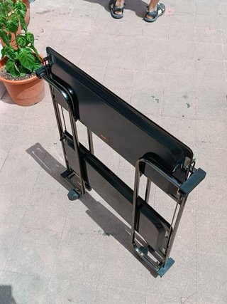 Carrito Auxiliar Plegable con 2 Bandejas