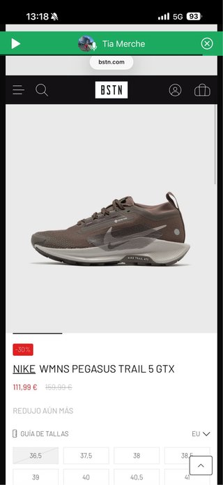 Nike Pegasus Trail 5 GTX Marrón/Gris