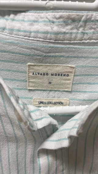 Camisa Alvaro Moreno Rayas Verde Agua