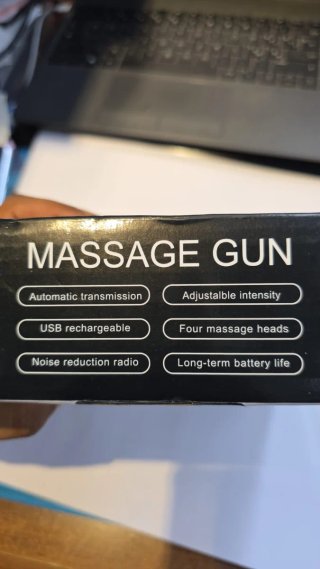 Massage gun USB rechargeable 4 heads Type-C new