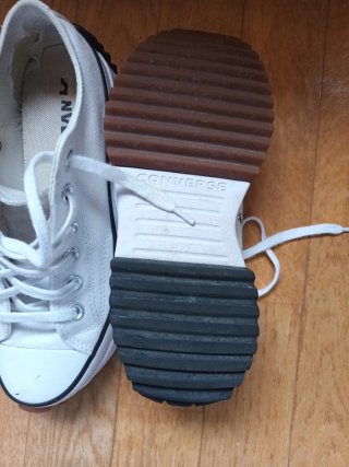 Converse lona blancas