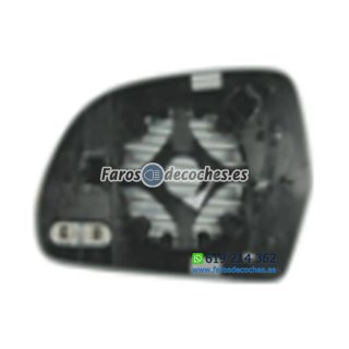 Cristal+Base Espejo Retrovisor Derecho Convexo Té