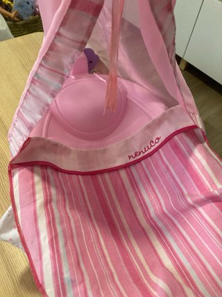 Cuna Nenuco rosa con dosel