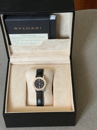 Reloj Bulgari Mujer Negro/Plata