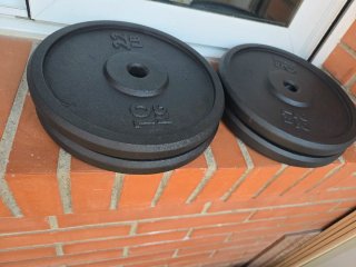 4 Discos Pesas 10kg Nuevos
