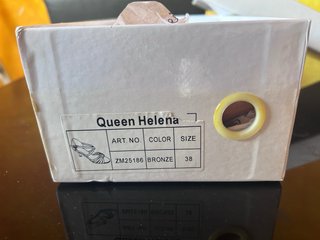 Scarpe da ballo Queen Helena oro/argento Tg 38