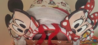 Mochila Loungefly Mickey Minnie Navidad