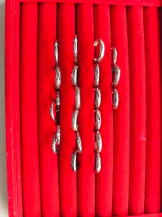 Conjunto 10 Pendientes Plata Auténtica