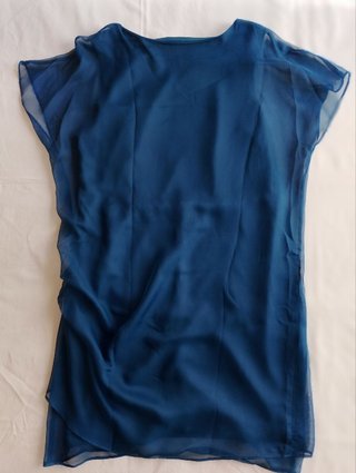 Vestido Vila fiesta azul cobalto talla M