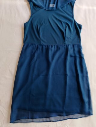 Vestido Vila fiesta azul cobalto talla M