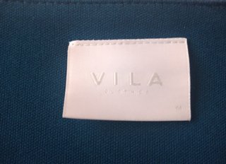 Vestido Vila fiesta azul cobalto talla M