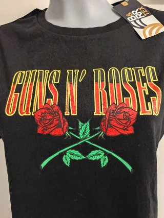Lote 2 Camisetas Guns N' Roses Negra