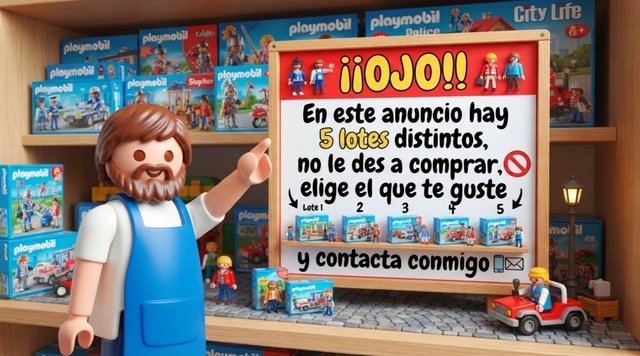 Lote 3397 6462 6477 6510 6541 Playmobil Profesión