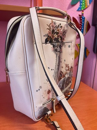 Mochila Parfois con estampado de avestruz