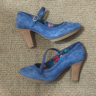 Tacones Clarks Azules