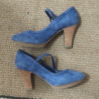 Tacones Clarks Azules