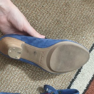 Tacones Clarks Azules