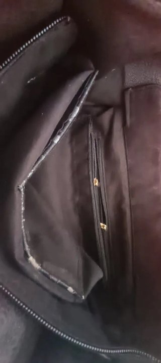 Bolso Negro y Marrón Polipiel