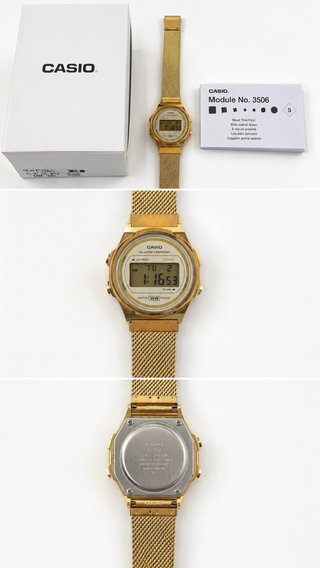 Reloj Casio Vintage Dorado Módulo 3506
