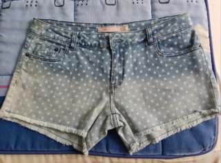 Shorts vaqueros degradado lunares