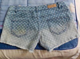 Shorts vaqueros degradado lunares