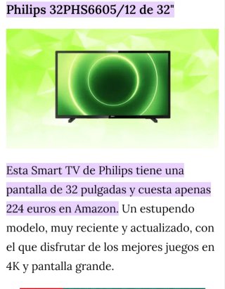 Smart TV Philips 32"