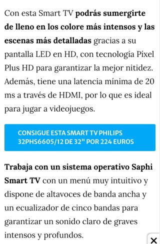 Smart TV Philips 32"