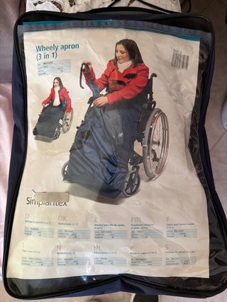 Funda saco impermeable para silla ruedas usada