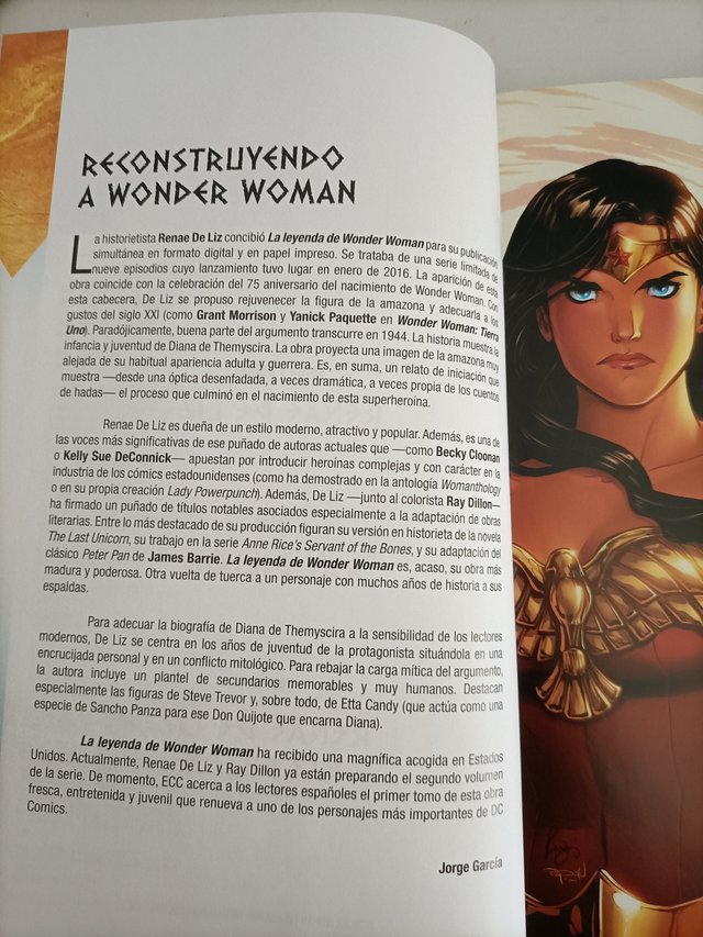 Cómic La leyenda de Wonder Woman