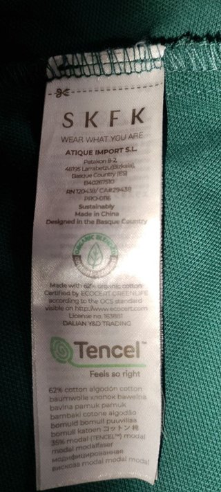 Vestido algodón ecológico Skunfunk corte trapecio