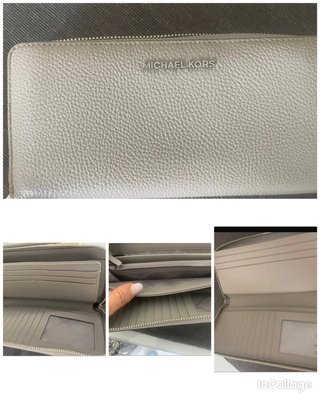 Monedero Michael Kors Piel Beige/Gris