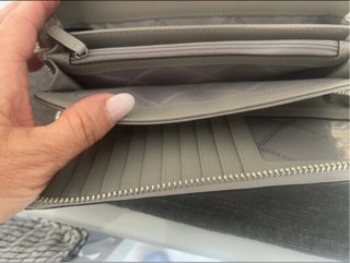 Monedero Michael Kors Piel Beige/Gris