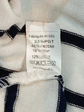 Jersey rayas manga larga mujer talla única