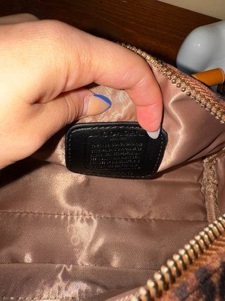 Bolso Coach estampado leopardo