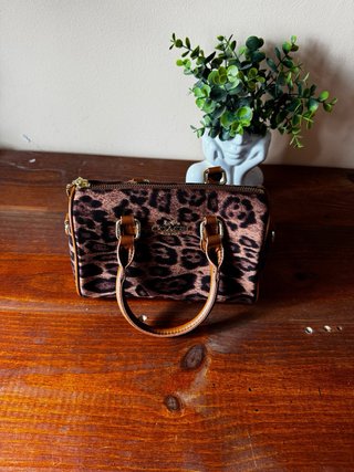 Bolso Coach estampado leopardo