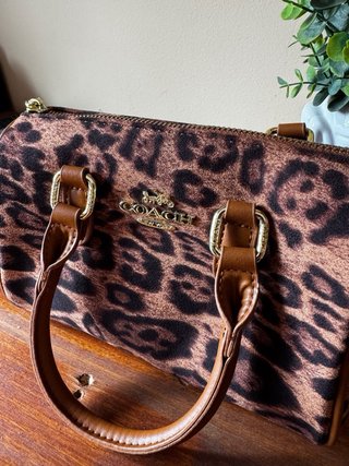 Bolso Coach estampado leopardo