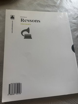Ressons. Literatura 1 BATX