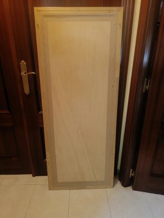 Marco Plata Cepillada Cristal Grande 140x57