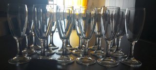Set 6 Calici Flute Champagne Vetro
