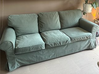 Sofá 3 plazas Ikea EKTORP verde