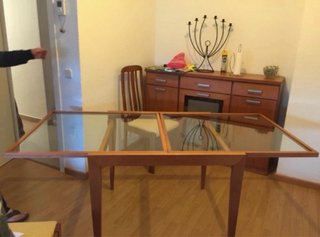 Mesa de madera maciza precio negociable