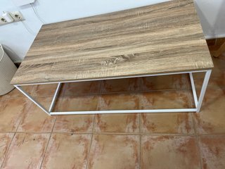Mesa de centro madera y metal