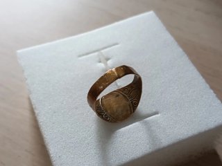 Anillo trinchera bebé siglo XX guerra civil