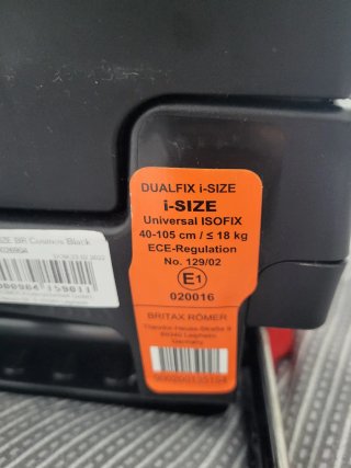 Silla coche bebé Britax Römer negra