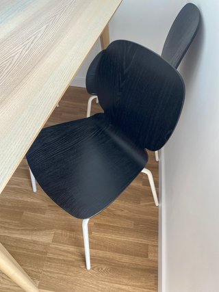 Mesa LISABO madera + 4 sillas IKEA