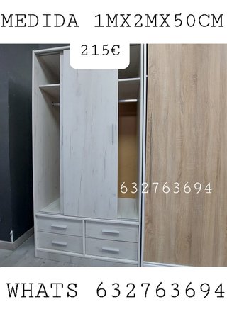 Armario con cajones y puertas correderas